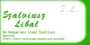 szalviusz libal business card